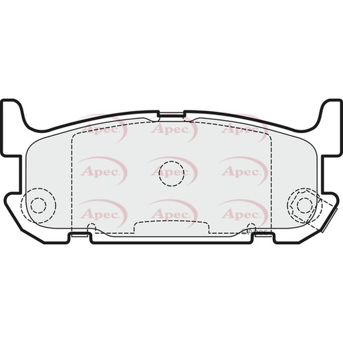 Brake pads set rear apec - brake,