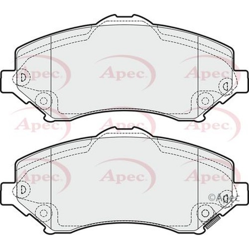 Apec red brake pads pad1700 - red,