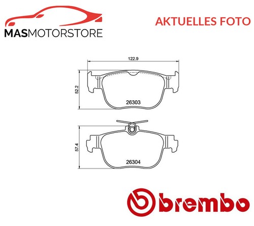 Set brake pads brake pads
