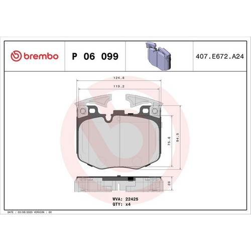 Brembo prime brake pad - brembo,