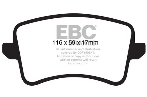 Ebc dp41988r brake pad - brake,