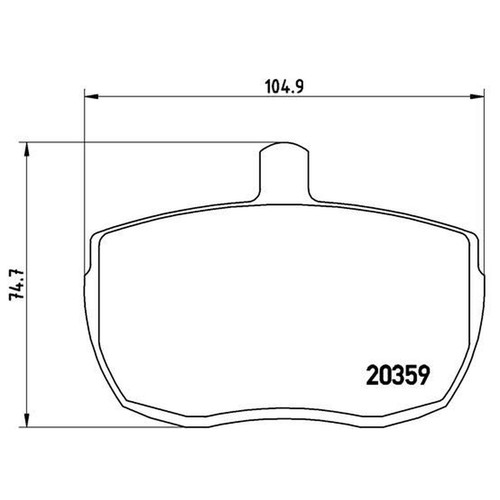 Brembo front brake pad - front, set